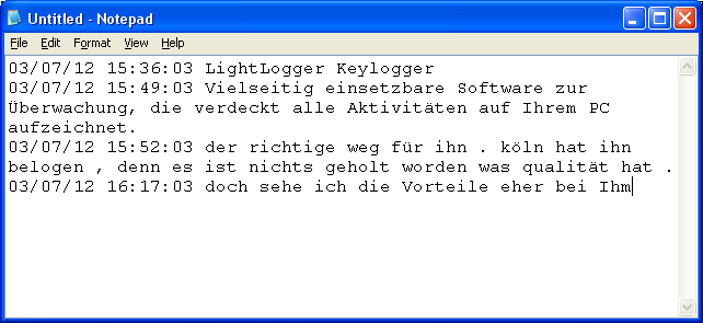 LightLogger Keylogger Zwischenablage Betrachter