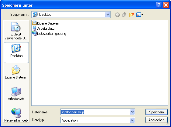 LightLogger Keylogger Speichern nach Dialog