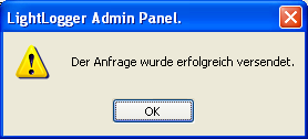 LightLogger Keylogger Dialog für Support